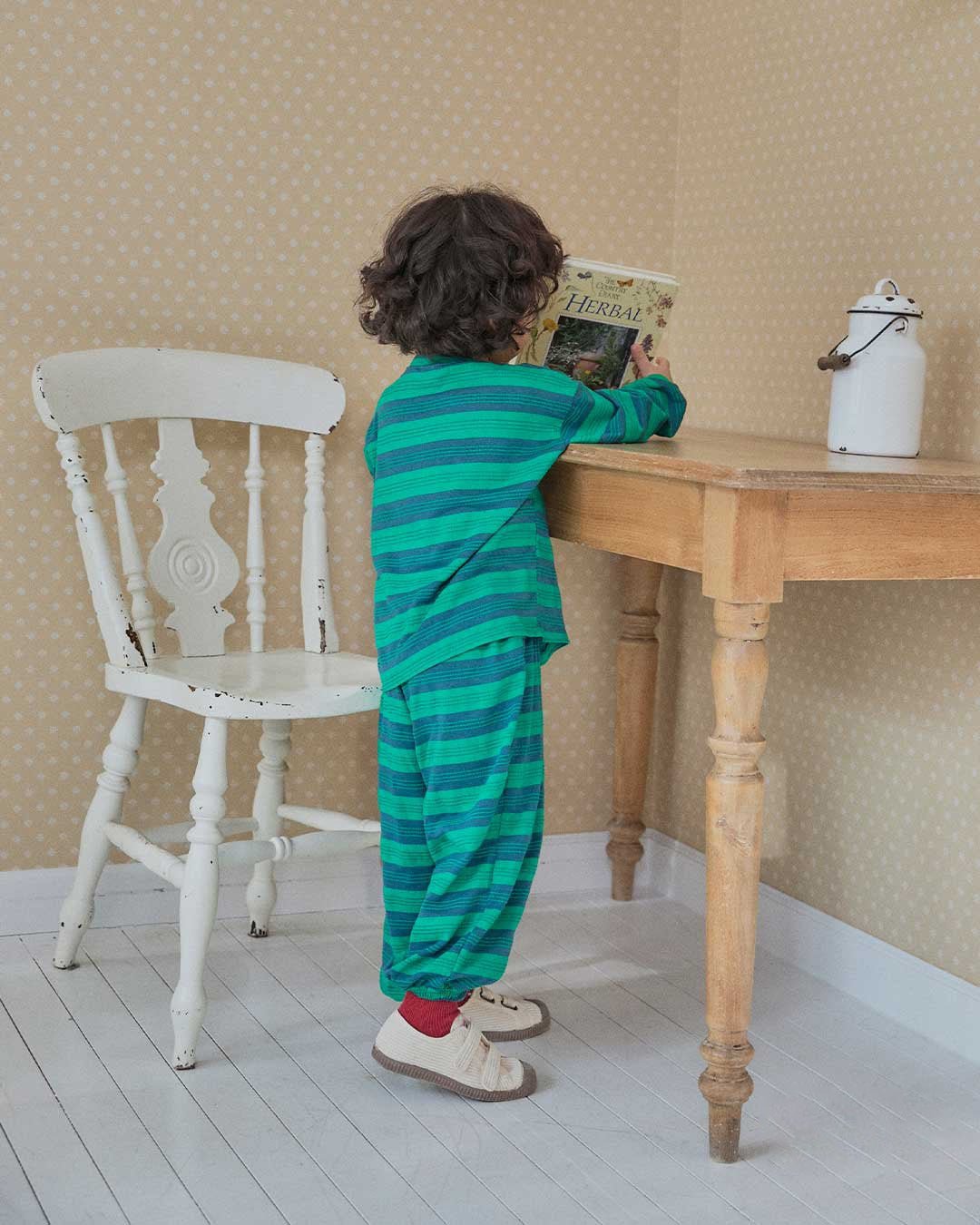 Toddler SP26 Multi Stripe Long Sleeve Top and Jogger Pants Set (2 - 8y) - 2 Colors - AT NOON STORE