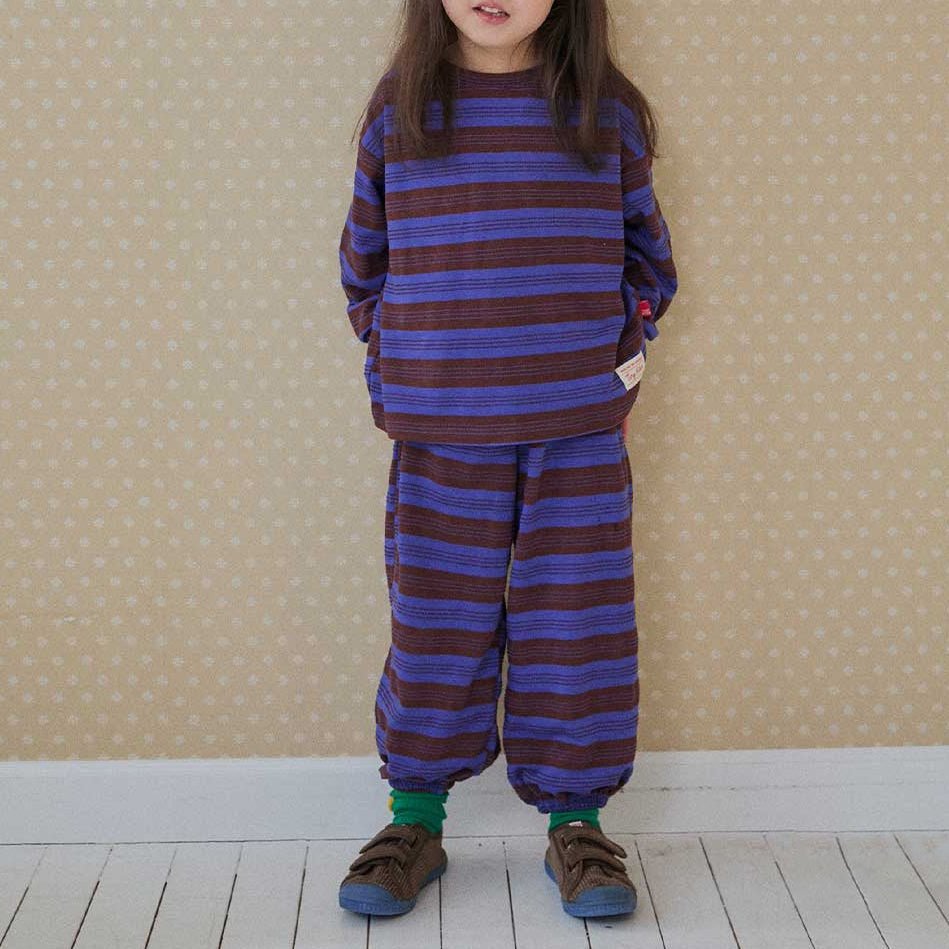 Toddler SP26 Multi Stripe Long Sleeve Top and Jogger Pants Set (2 - 8y) - 2 Colors - AT NOON STORE
