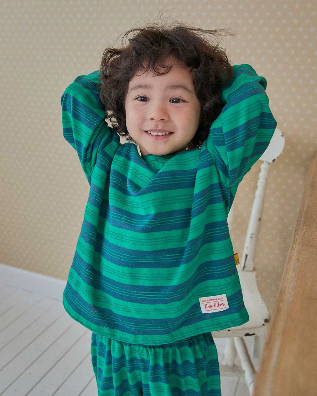 Toddler SP26 Multi Stripe Long Sleeve Top and Jogger Pants Set (2 - 8y) - 2 Colors - AT NOON STORE