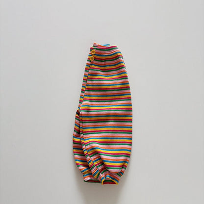Toddler SP26 Multicolor Stripe Ribbed Jogger Pants (1 - 6y) - 2 Colors - AT NOON STORE
