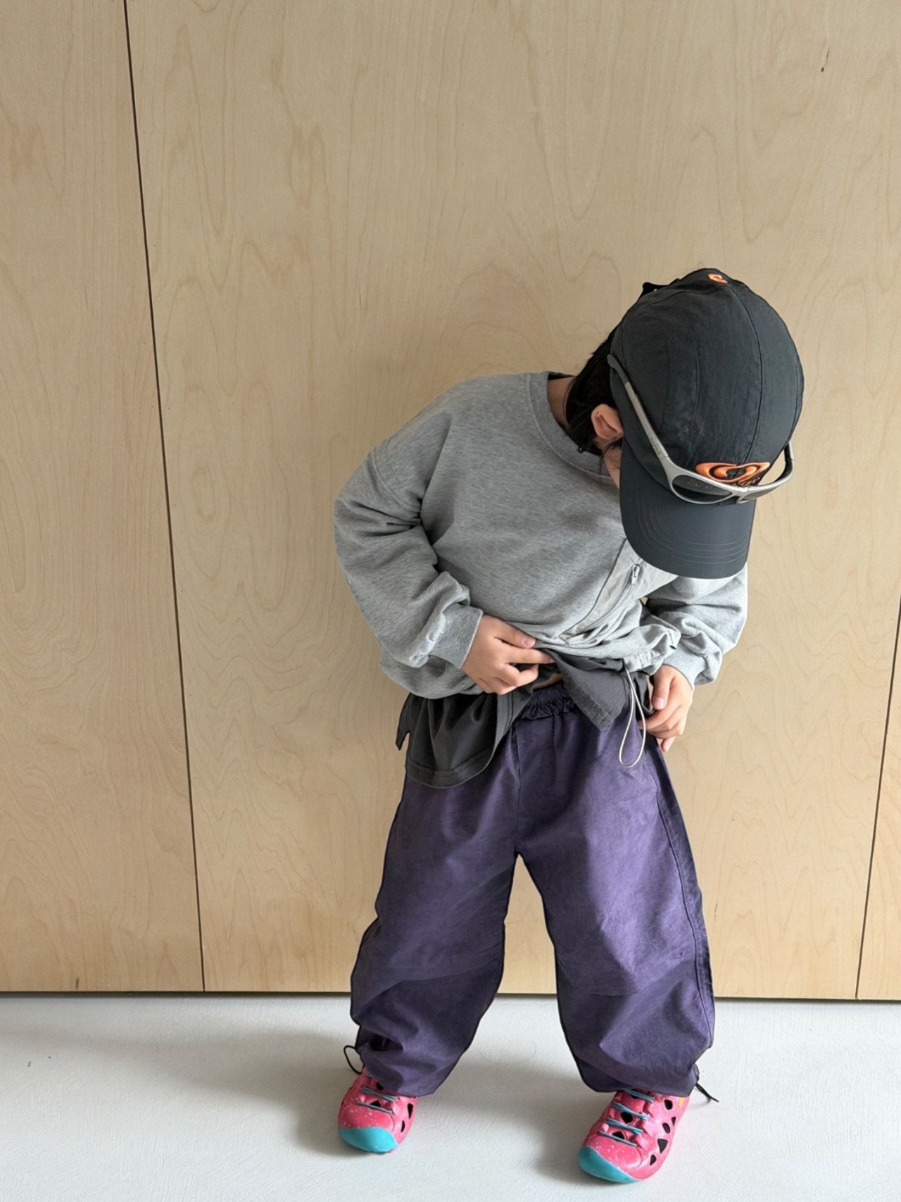 Toddler SP26 Parachute Pants (3 - 7y) - Purple - AT NOON STORE