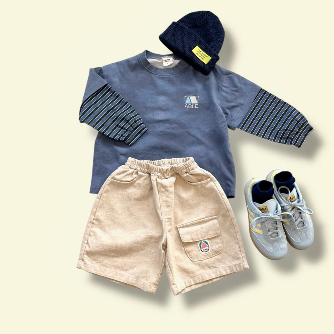 Toddler SP26 Pigment Dyed Flip Pocket Bermuda Shorts (3 - 7y) - 2 Colors - AT NOON STORE