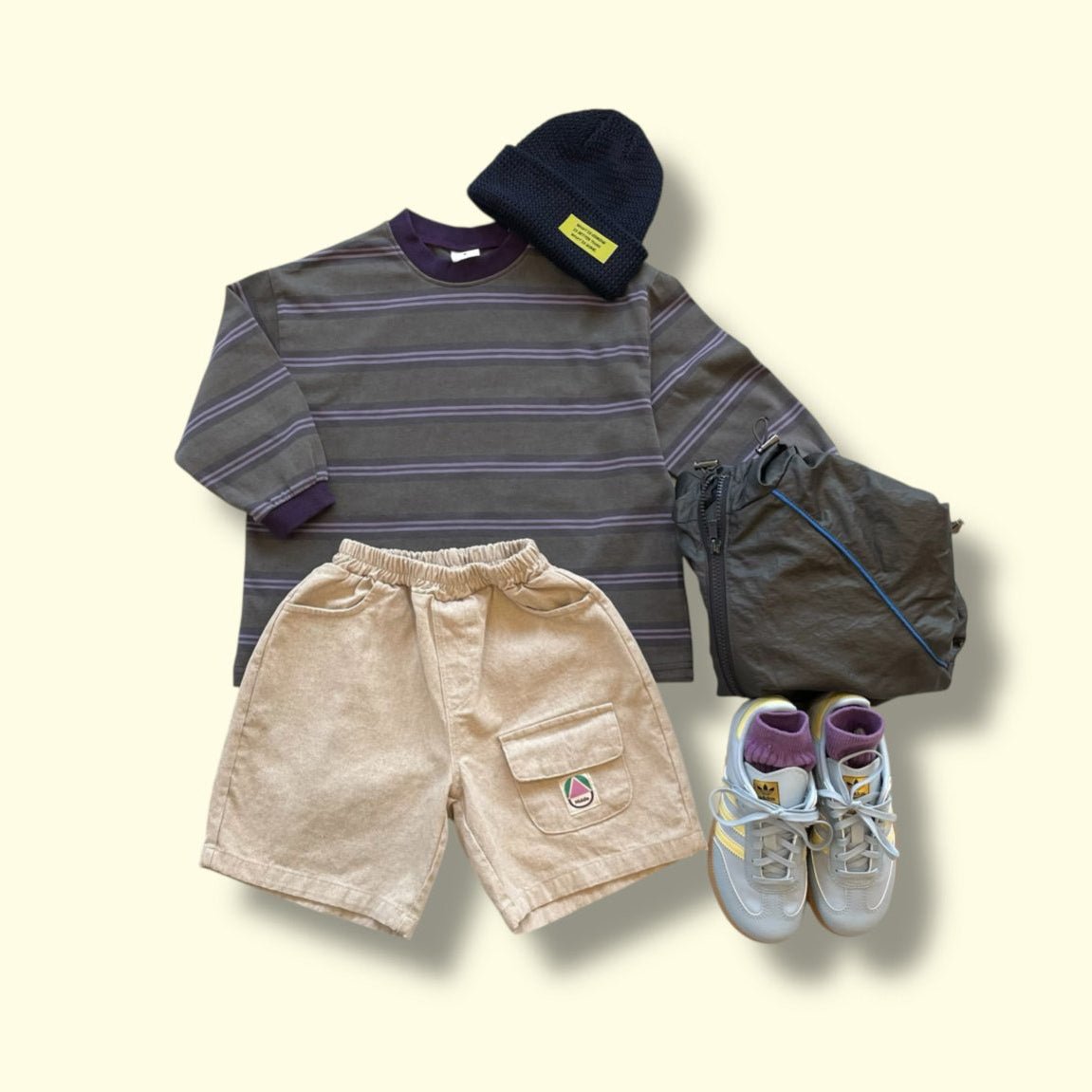 Toddler SP26 Pigment Dyed Flip Pocket Bermuda Shorts (3 - 7y) - 2 Colors - AT NOON STORE