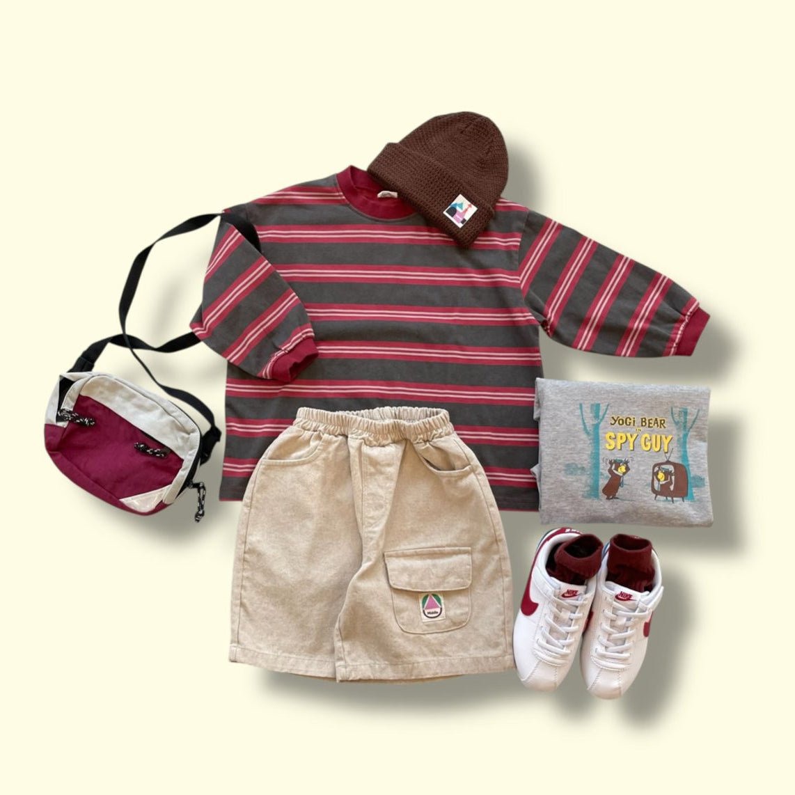 Toddler SP26 Pigment Dyed Flip Pocket Bermuda Shorts (3 - 7y) - 2 Colors - AT NOON STORE