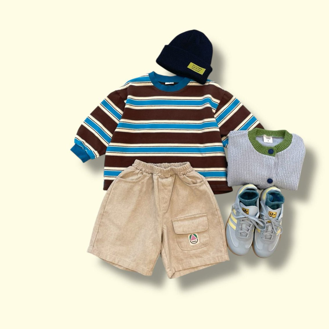 Toddler SP26 Pigment Dyed Flip Pocket Bermuda Shorts (3 - 7y) - 2 Colors - AT NOON STORE