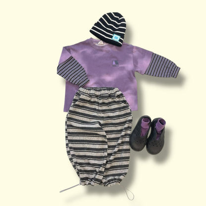 Toddler SP26 Pigment Dyed Layered Long Sleeve Top (3 - 7y) - 2 Colors - AT NOON STORE