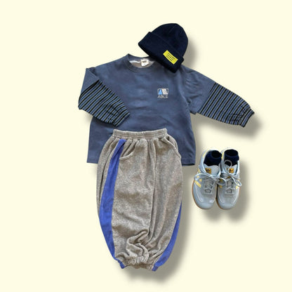 Toddler SP26 Pigment Dyed Layered Long Sleeve Top (3 - 7y) - 2 Colors - AT NOON STORE