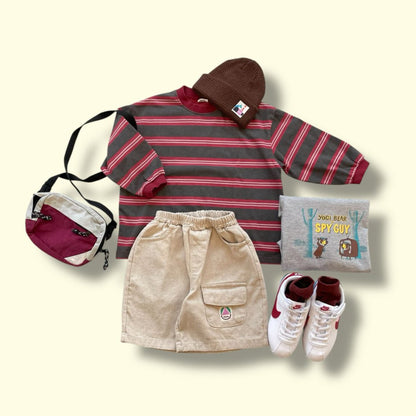 Toddler SP26 Pigment Dyed Multi Stripe Long Sleeve Tee (3 - 7y) - 3 Colors - AT NOON STORE