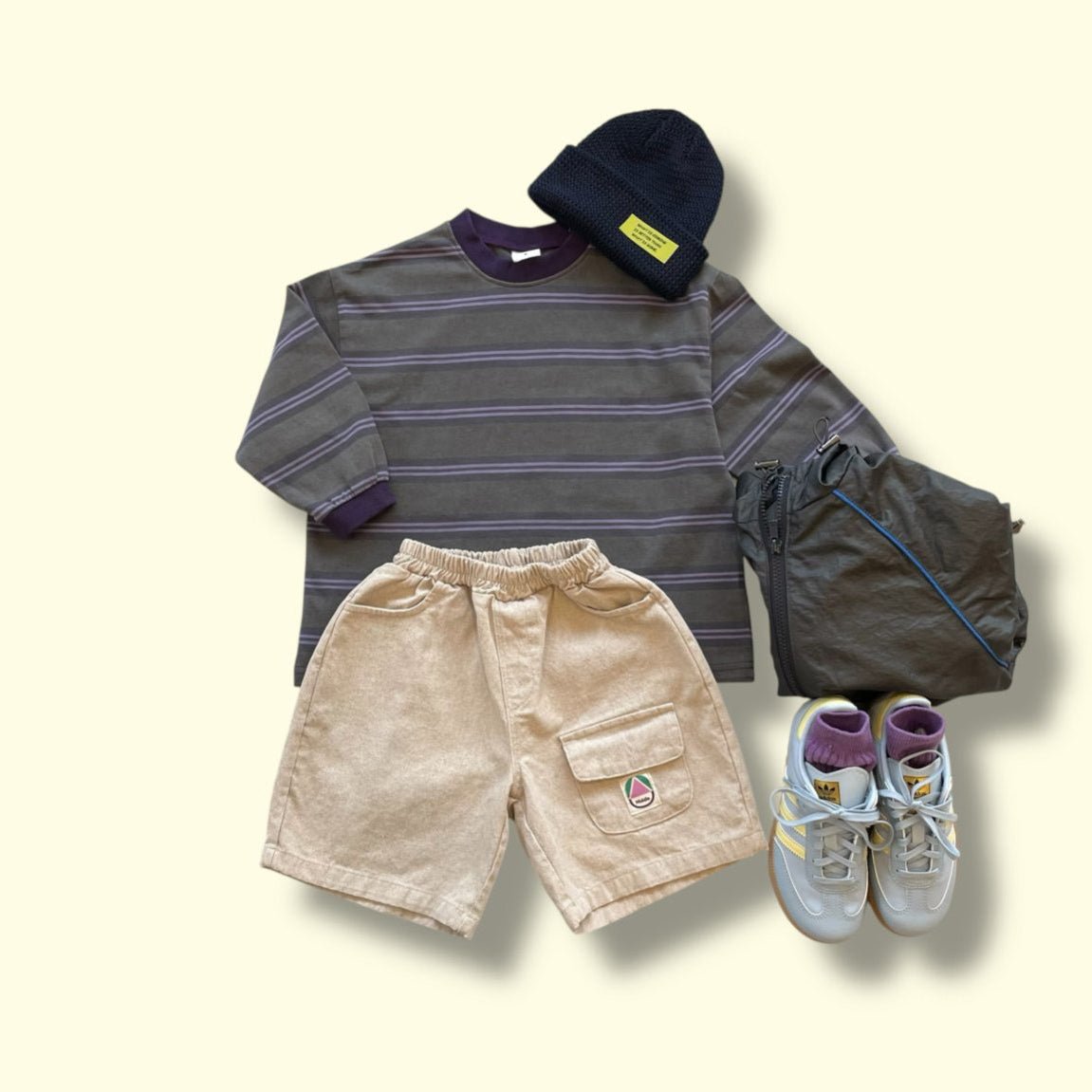 Toddler SP26 Pigment Dyed Multi Stripe Long Sleeve Tee (3 - 7y) - 3 Colors - AT NOON STORE