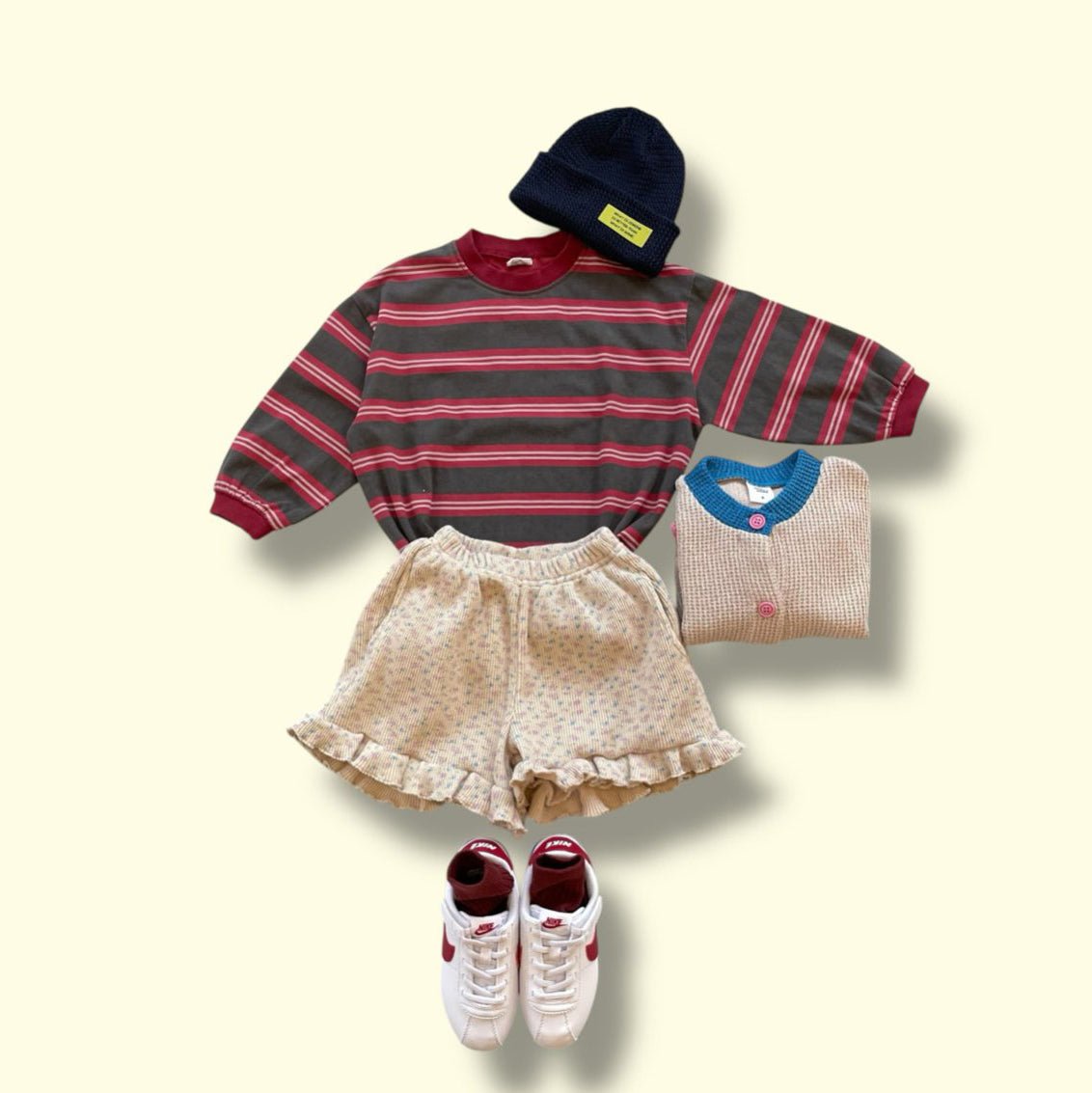 Toddler SP26 Pigment Dyed Multi Stripe Long Sleeve Tee (3 - 7y) - 3 Colors - AT NOON STORE
