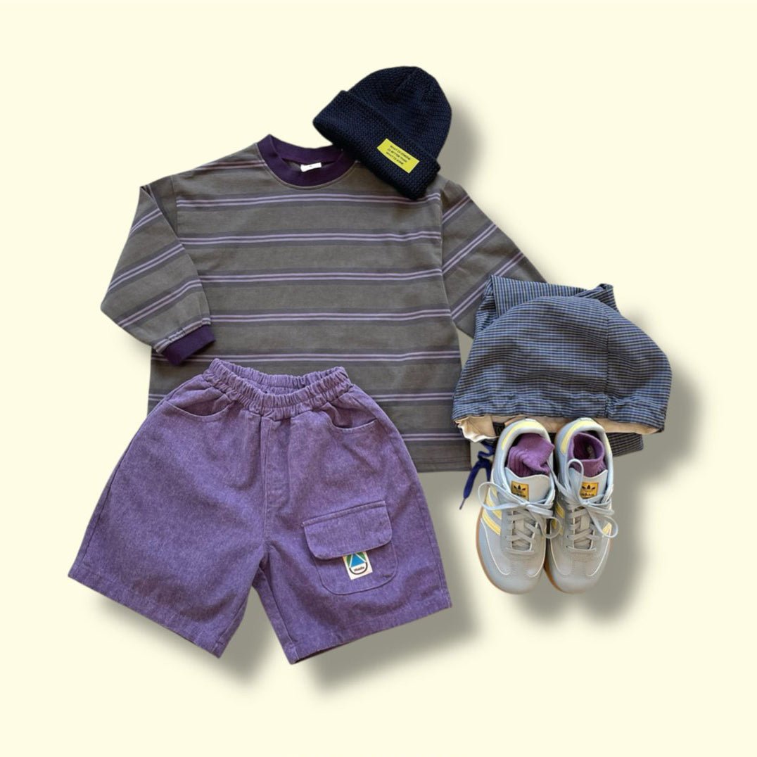 Toddler SP26 Pigment Dyed Multi Stripe Long Sleeve Tee (3 - 7y) - 3 Colors - AT NOON STORE