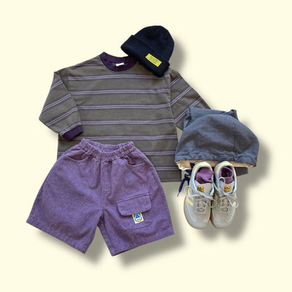Toddler SP26 Pigment Dyed Multi Stripe Long Sleeve Tee (3 - 7y) - 3 Colors - AT NOON STORE