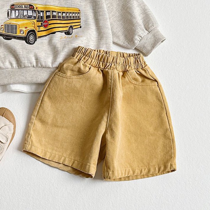 Toddler SP26 Pigment Dyed Shorts (2 - 8y) - 4 Colors - AT NOON STORE