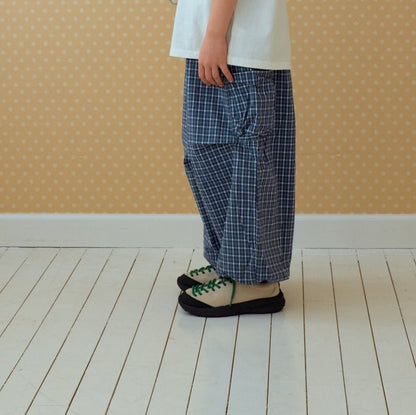 Toddler SP26 Plaid Cargo Jogger Pants (2 - 7y) - 2 Colors - AT NOON STORE