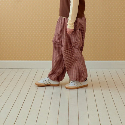 Toddler SP26 Plaid Cargo Jogger Pants (2 - 7y) - 2 Colors - AT NOON STORE