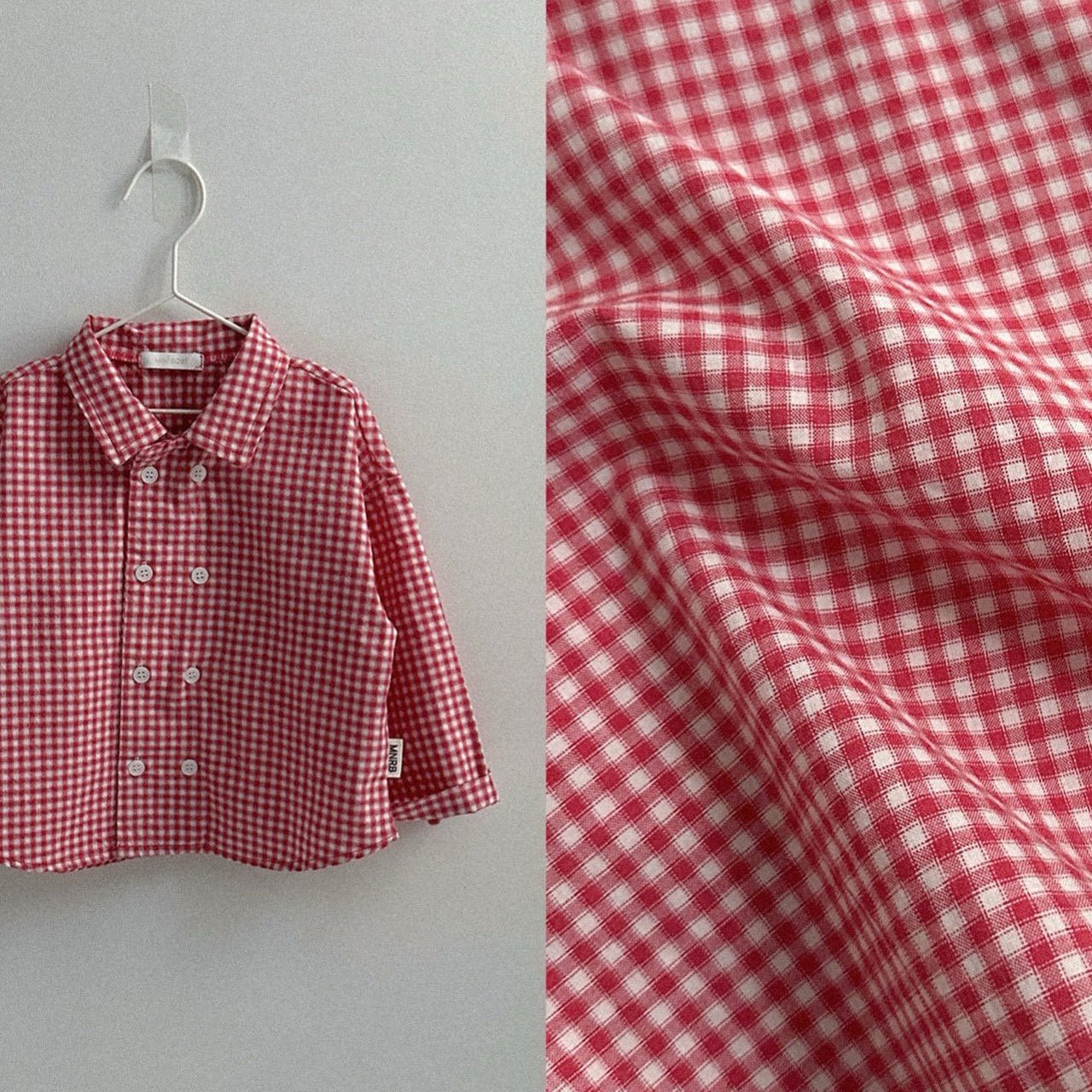 Toddler SP26 Plaid Double Button Up Shirt (10m - 4y) - 2 Colors - AT NOON STORE
