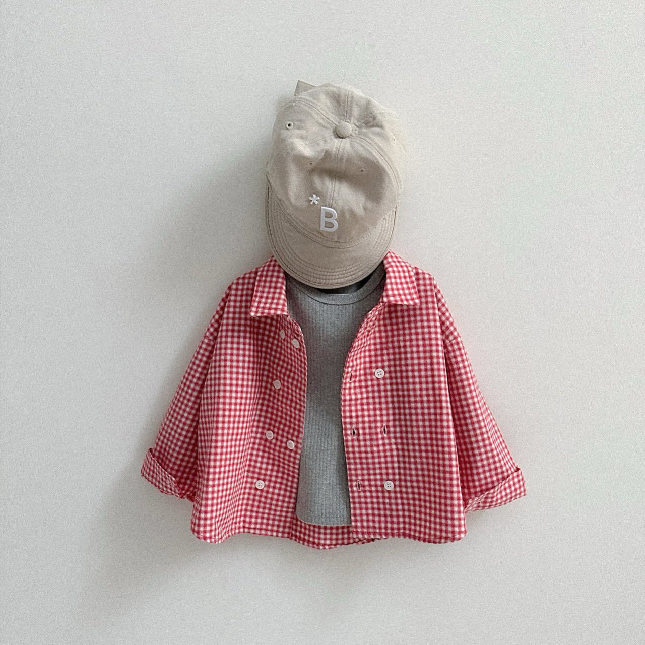 Toddler SP26 Plaid Double Button Up Shirt (10m - 4y) - 2 Colors - AT NOON STORE