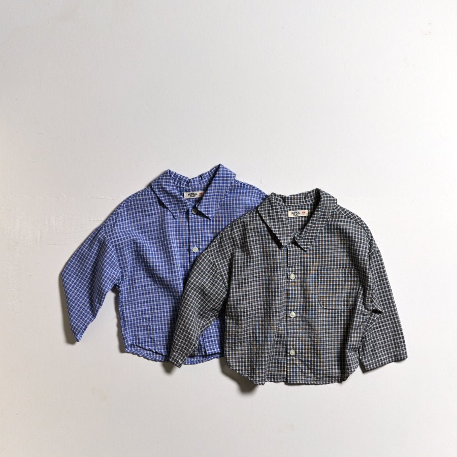 Toddler SP26 Plaid Long Sleeve Shirts (1 - 6y) - 2 Colors - AT NOON STORE