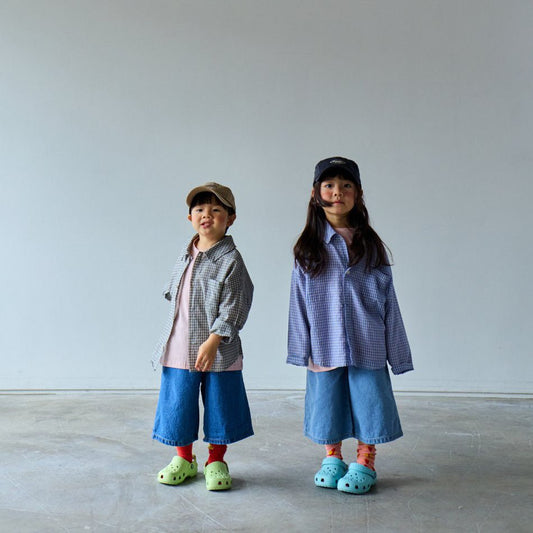 Toddler SP26 Plaid Long Sleeve Shirts (1 - 6y) - 2 Colors - AT NOON STORE