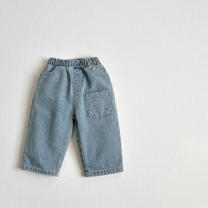 Toddler SP26 Pocket Denim Pants (2 - 8y) - 2 Colors - AT NOON STORE