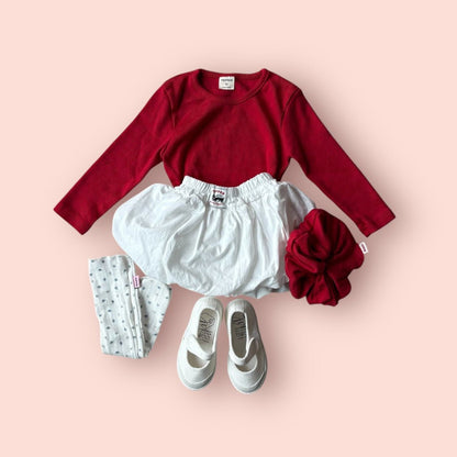 Toddler SP26 Pointelle Long Sleeve Top (1 - 7y) - 3 Colors - AT NOON STORE