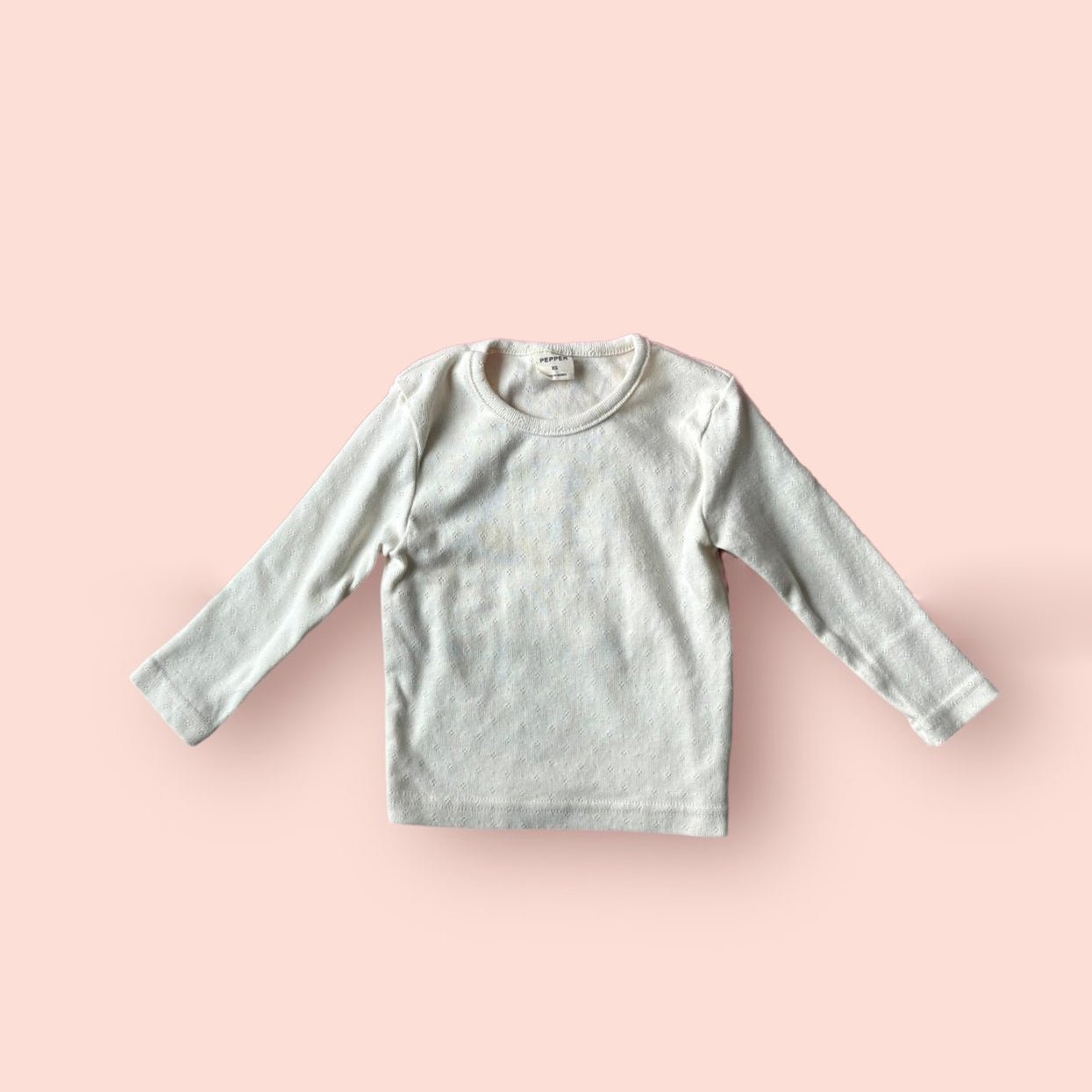 Toddler SP26 Pointelle Long Sleeve Top (1 - 7y) - 3 Colors - AT NOON STORE