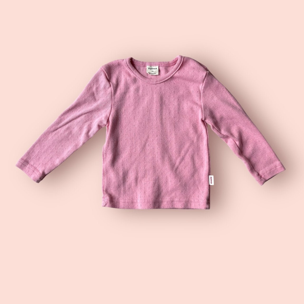 Toddler SP26 Pointelle Long Sleeve Top (1 - 7y) - 3 Colors - AT NOON STORE