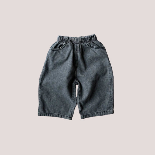 Toddler SP26 Pull - On Black Denim Pants (1 - 7y) - Black kids outfit