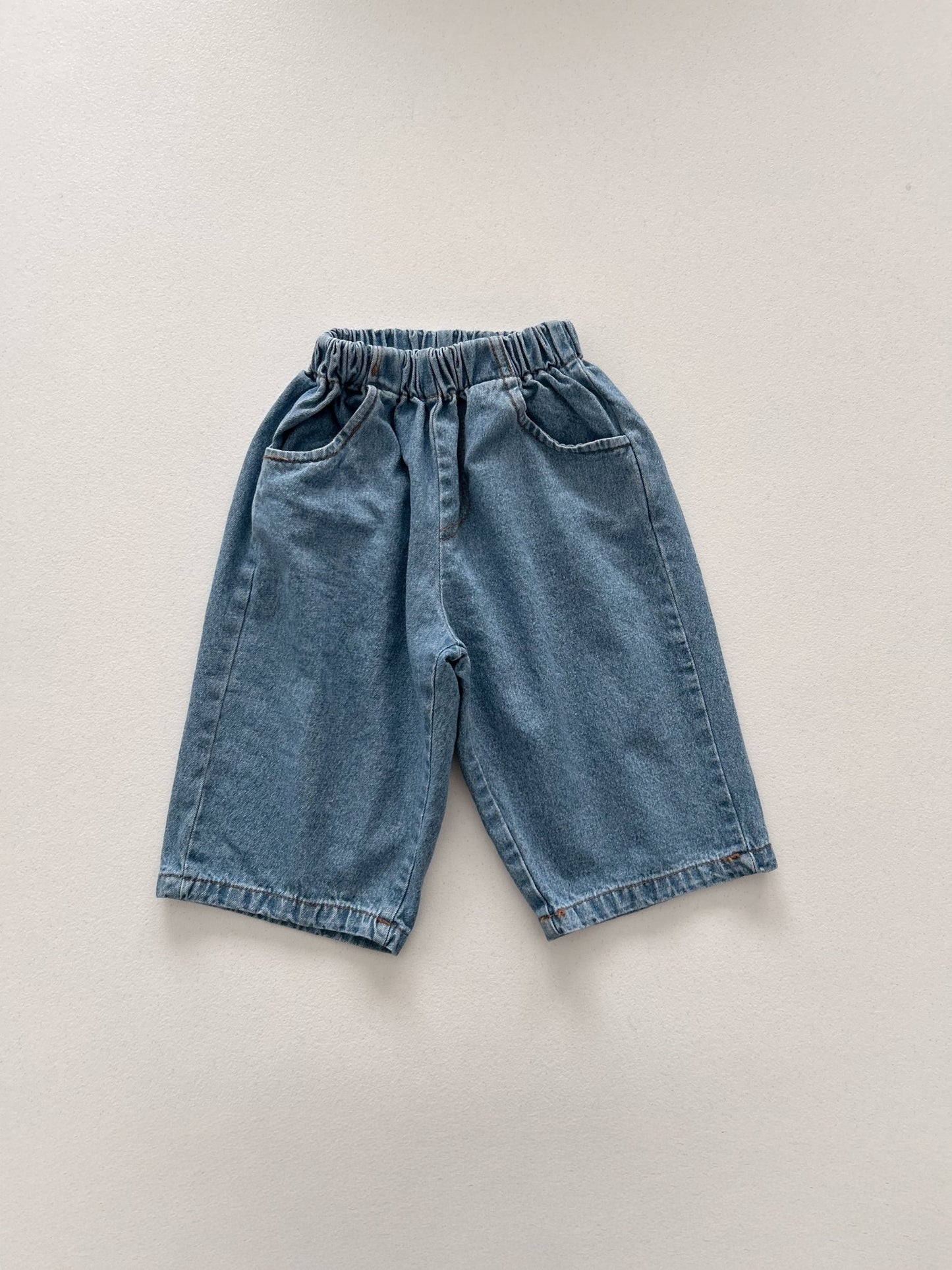 Toddler SP26 Pull - on Denim Pants (4m - 6y) - Denim kids outfit