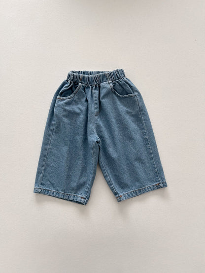 Toddler SP26 Pull - on Denim Pants (4m - 6y) - Denim kids outfit