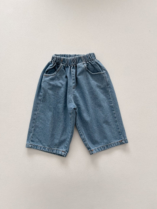 Toddler SP26 Pull - on Denim Pants (4m - 6y) - Denim kids outfit