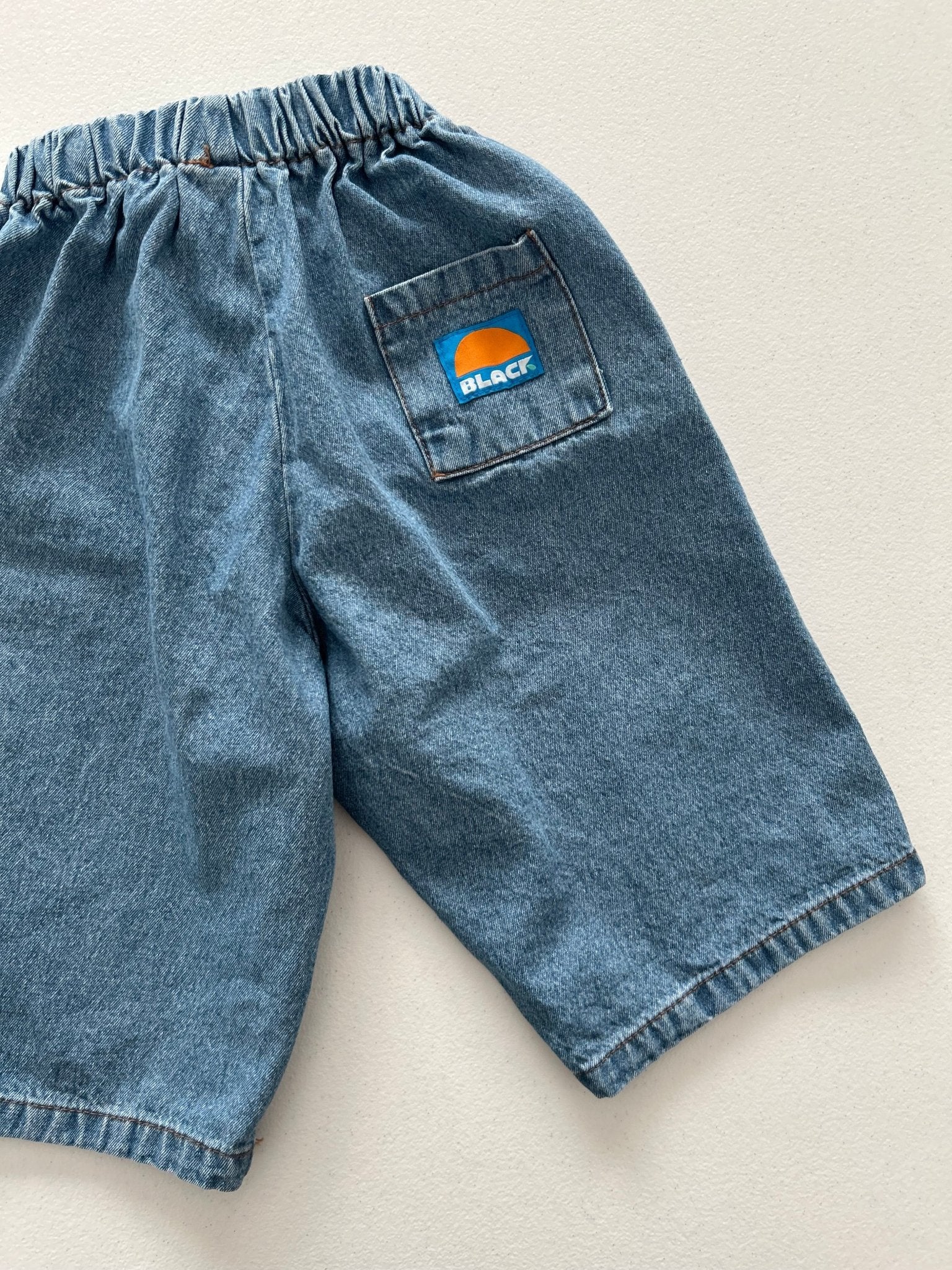 Toddler SP26 Pull - on Denim Pants (4m - 6y) - Denim kids outfit