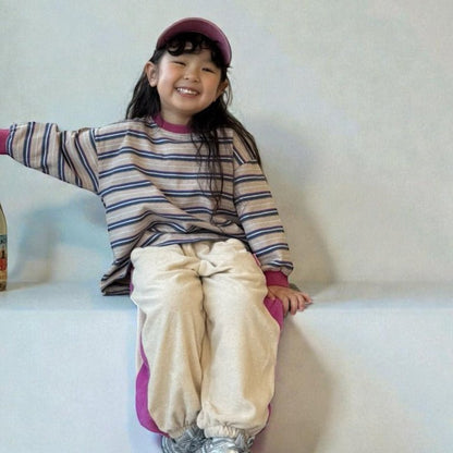 Toddler SP26 Retro Multi Stripe Long Sleeve Tee (3 - 7y) - 2 Colors - AT NOON STORE