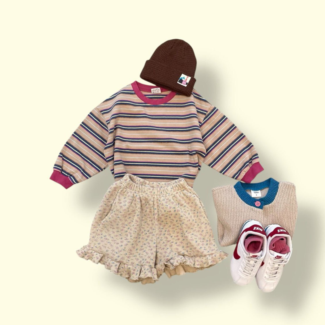 Toddler SP26 Retro Multi Stripe Long Sleeve Tee (3 - 7y) - 2 Colors - AT NOON STORE