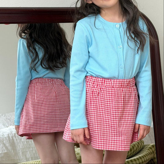 Toddler SP26 Ribbed Basic Cardigan (2 - 8y) - Sky Blue - AT NOON STORE