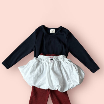 Toddler SP26 Ribbed Long Sleeve Top (1 - 7y) - 3 Colors kids outfit