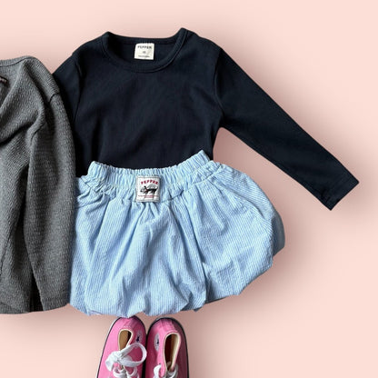 Toddler SP26 Ribbed Long Sleeve Top (1 - 7y) - 3 Colors kids outfit
