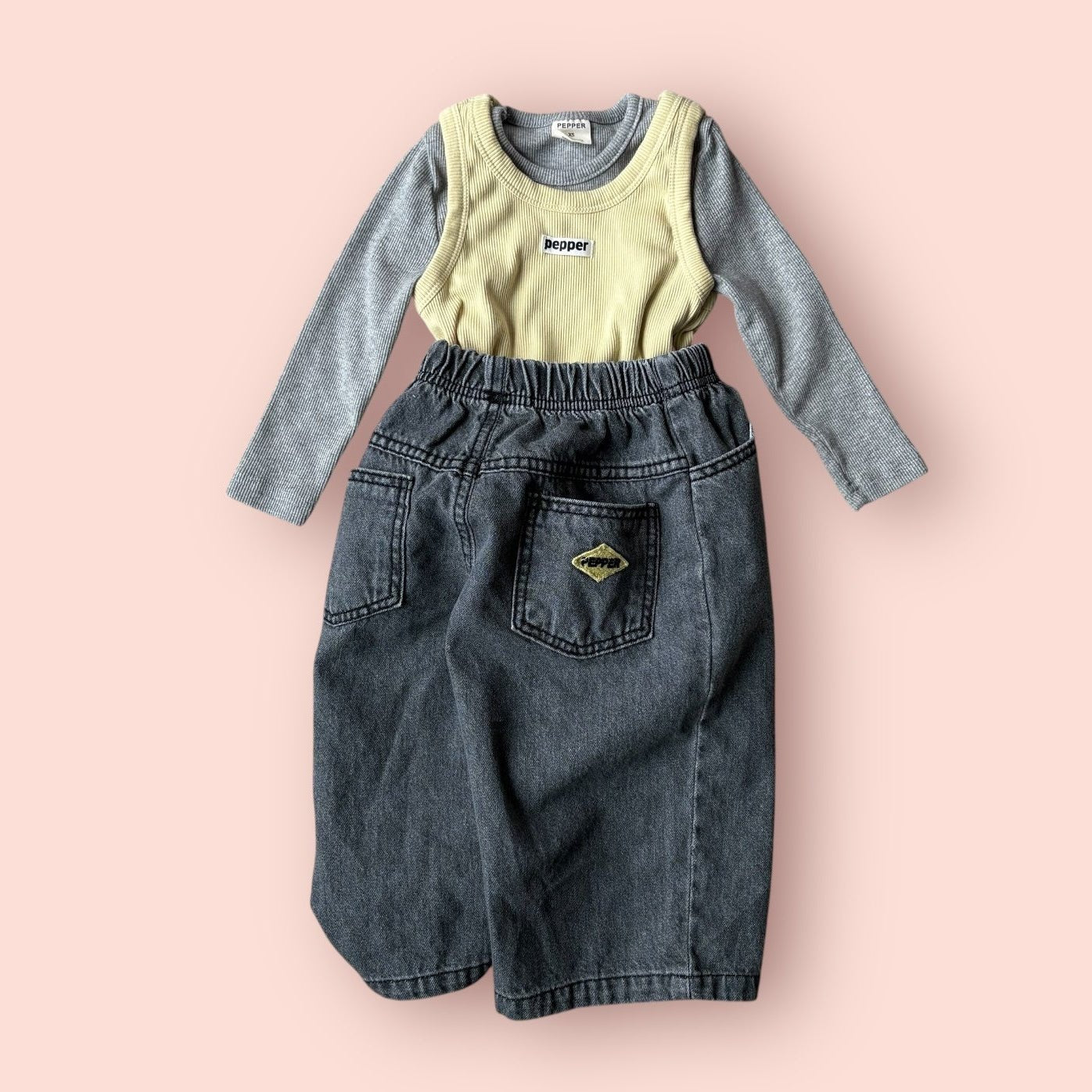 Toddler SP26 Ribbed Long Sleeve Top (1 - 7y) - 3 Colors kids outfit
