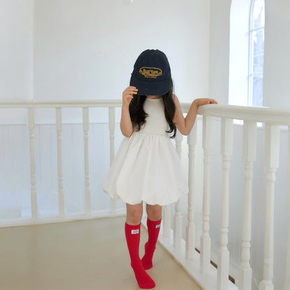 Toddler SP26 Ribbed Sleeveless Top Balloon Dress (1 - 7y) - 2 Colors - AT NOON STORE