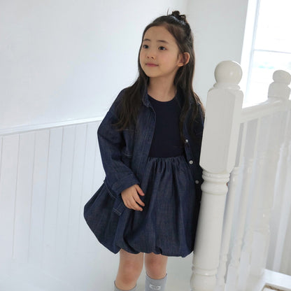 Toddler SP26 Ribbed Sleeveless Top Balloon Dress (1 - 7y) - 2 Colors - AT NOON STORE