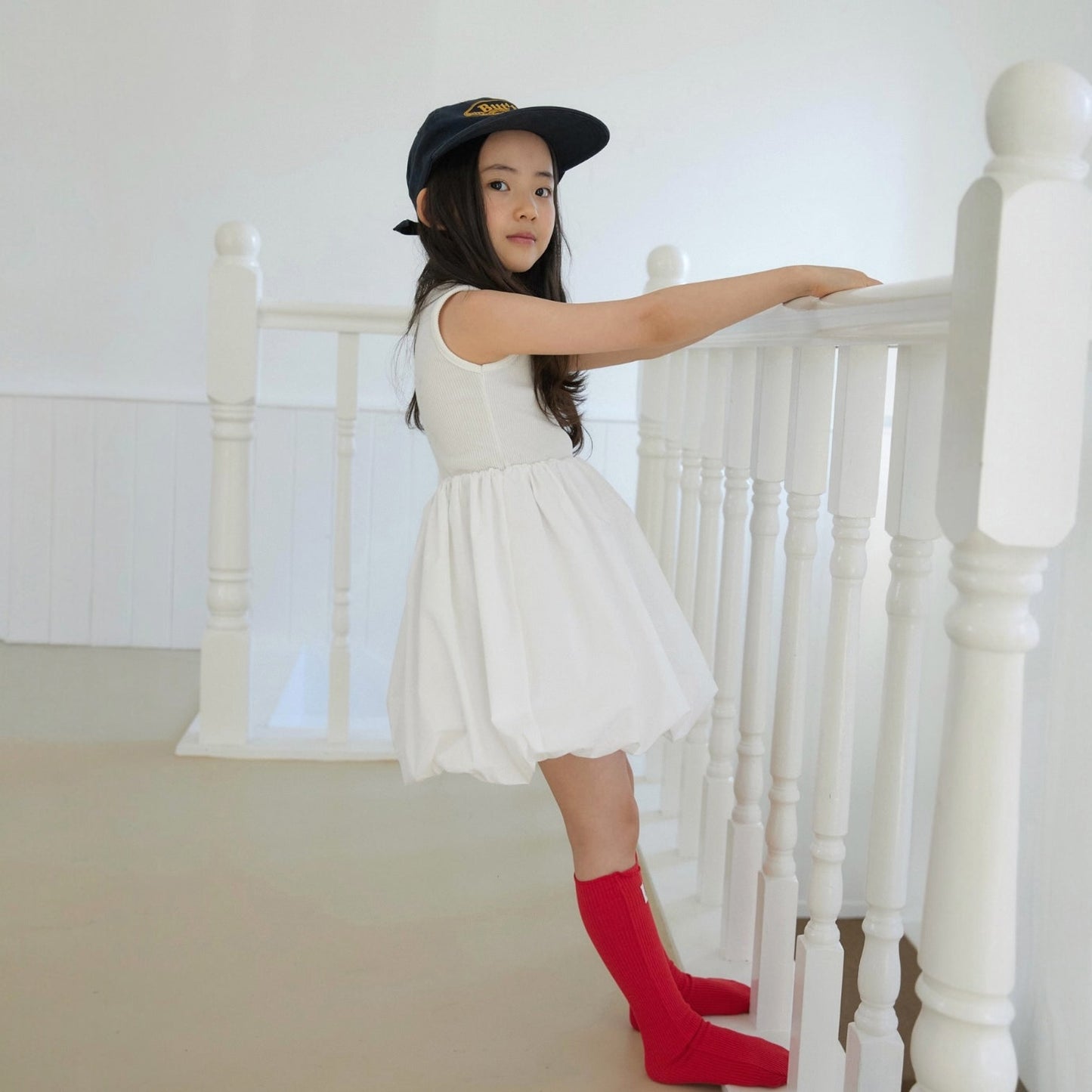 Toddler SP26 Ribbed Sleeveless Top Balloon Dress (1 - 7y) - 2 Colors - AT NOON STORE