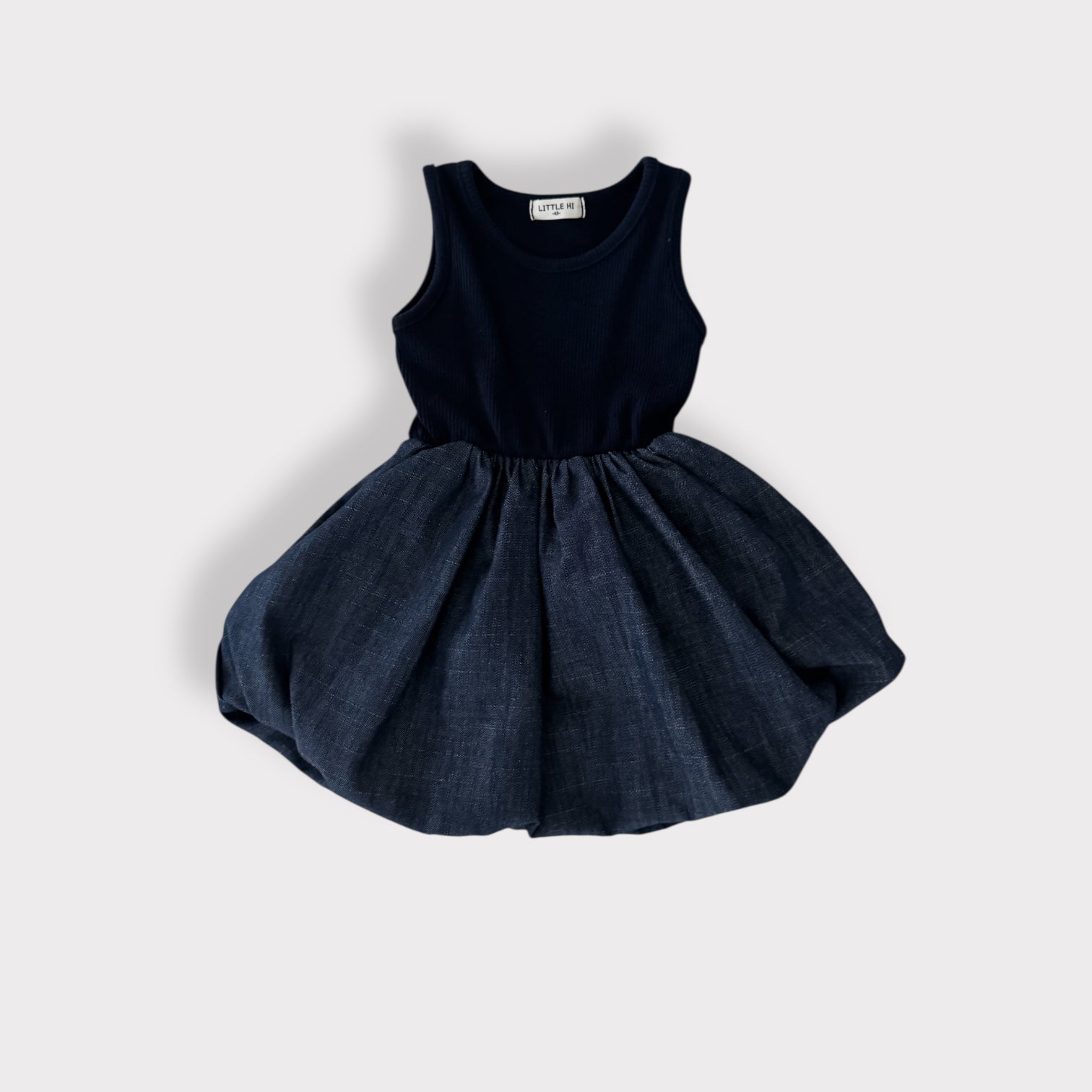 Toddler SP26 Ribbed Sleeveless Top Balloon Dress (1 - 7y) - 2 Colors - AT NOON STORE