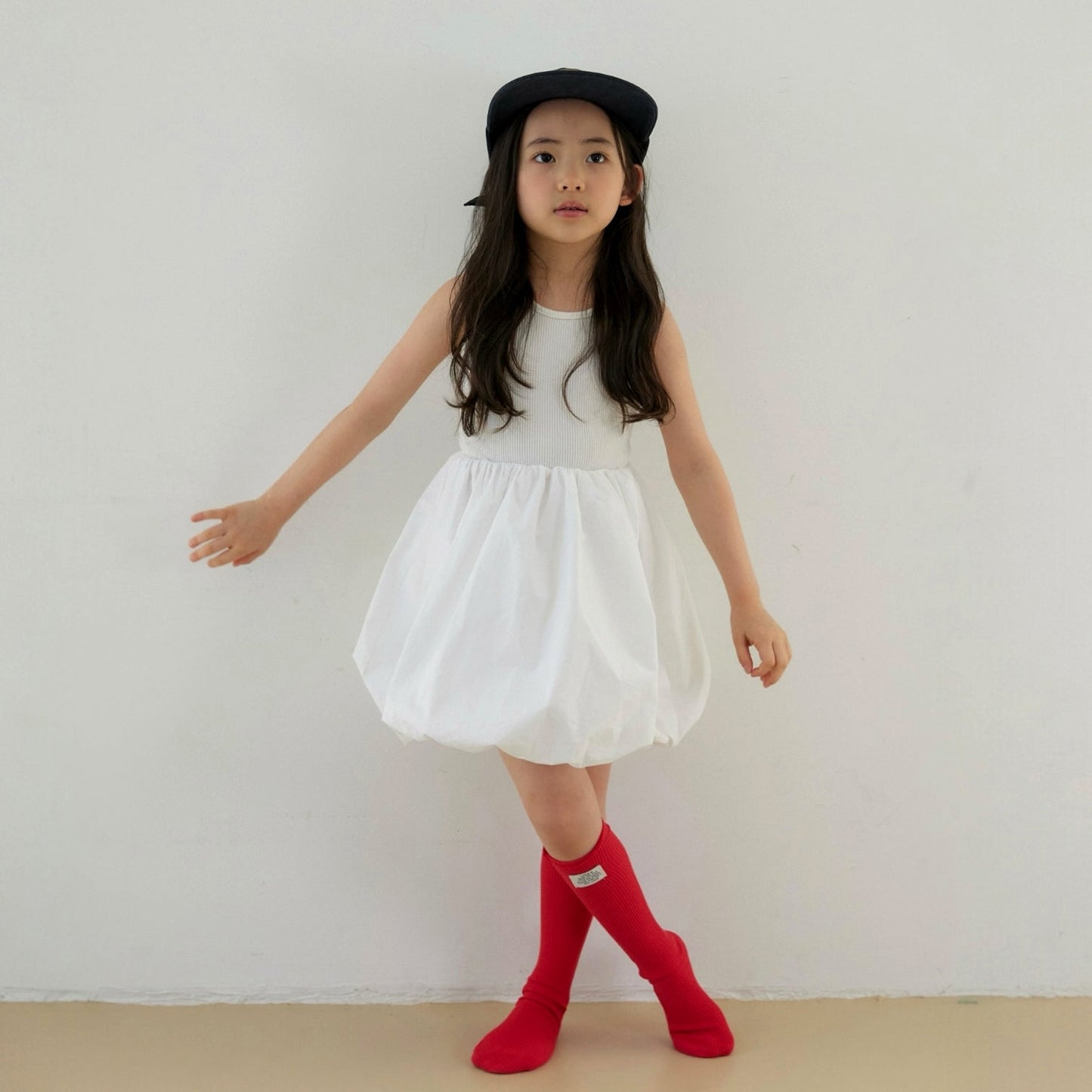 Toddler SP26 Ribbed Sleeveless Top Balloon Dress (1 - 7y) - 2 Colors - AT NOON STORE