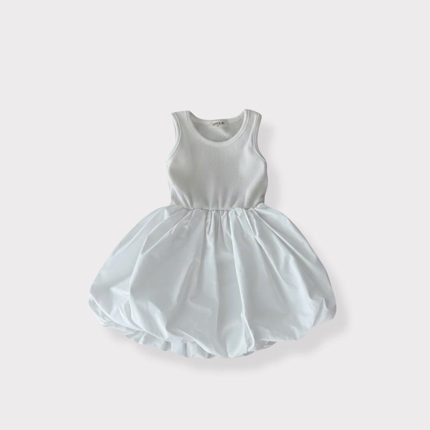 Toddler SP26 Ribbed Sleeveless Top Balloon Dress (1 - 7y) - 2 Colors - AT NOON STORE