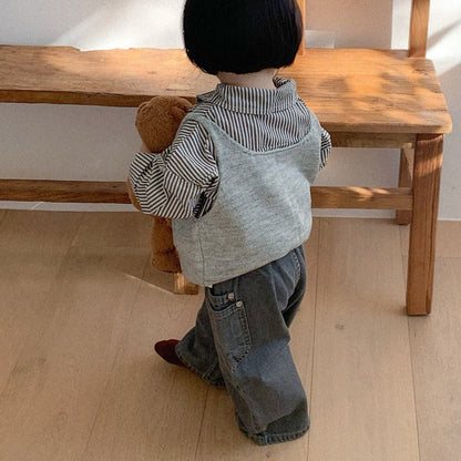Toddler SP26 Side Pocket Pull - on Denim Pants (10m - 4y) - 2 Colors - AT NOON STORE