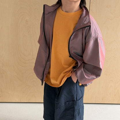 Toddler SP26 Side Slit Long Sleeve Tee (3 - 7y) - Orange - AT NOON STORE