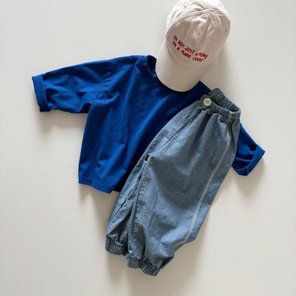 Toddler SP26 Side Stitch Detail Jogger Pants (1 - 6y) - 2 Colors - AT NOON STORE