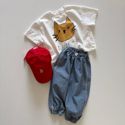 Toddler SP26 Side Stitch Detail Jogger Pants (1 - 6y) - 2 Colors - AT NOON STORE