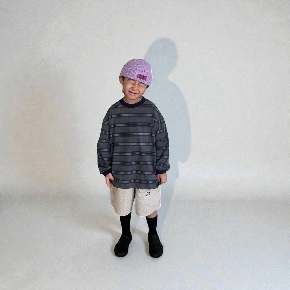 Toddler SP26 Stitch Detail and Side Pocket Denim Pants (3 - 7y) - Denim - AT NOON STORE
