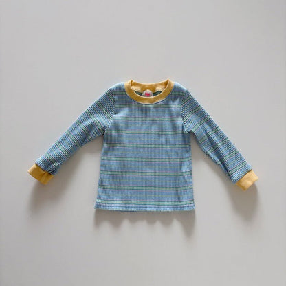 Toddler SP26 Stripe Long Sleeve Ribbed Top (1 - 6y) - 2 Colors - AT NOON STORE